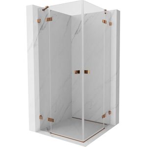 Mexen - Lunar Duo Cabine De Douche Pivotante 85 X 85 Cm, Transparent, Or Rose - 834-085l-085p-60-00 - Publicité Mexen - Lunar Duo Cabine De Douche Pivotante 85 X 85 Cm, Transparent, Or Rose - 834-085l-085p-60-00 - Publicité