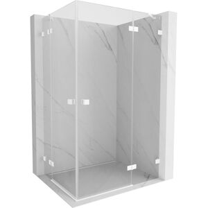 Mexen Lunar Duo Cabine De Douche Pivotante Droite 105 X 85 Cm, Transparent, Blanc - 834-105p-085l-20-00 - Publicité Mexen Lunar Duo Cabine De Douche Pivotante Droite 105 X 85 Cm, Transparent, Blanc - 834-105p-085l-20-00 - Publicité