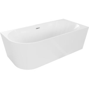 Mexen Mia Baignoire Autoportante D'Angle Droit 140 X 75 Cm, Blanche, Trop-plein Chromé - 52691407500p-01 - Publicité Mexen Mia Baignoire Autoportante D'Angle Droit 140 X 75 Cm, Blanche, Trop-plein Chromé - 52691407500p-01 - Publicité
