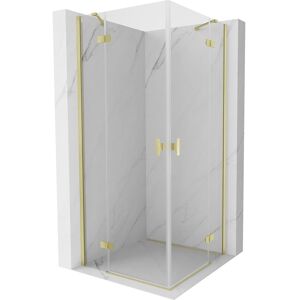 Mexen - Mist H Duo Cabine De Douche Pivotante 85 X 85 Cm, Transparent, Or Brossé - 8a5-085l-085p-55-00 - Publicité Mexen - Mist H Duo Cabine De Douche Pivotante 85 X 85 Cm, Transparent, Or Brossé - 8a5-085l-085p-55-00 - Publicité