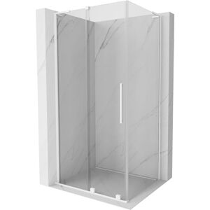 Mexen - Velar L Cabine De Douche Coulissante 90 X 85 Cm, Transparent, Blanche - 871-090-085-03-20 - Publicité Mexen - Velar L Cabine De Douche Coulissante 90 X 85 Cm, Transparent, Blanche - 871-090-085-03-20 - Publicité