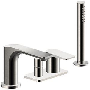 Cristina Ondyna - Mitigeur Bain-douche 4 Trous Sur Gorge Metal Brosse Ba18177 - Publicité Cristina Ondyna - Mitigeur Bain-douche 4 Trous Sur Gorge Metal Brosse Ba18177 - Publicité