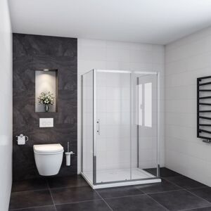 Ocean Sanitaire - Océan Cabine De Douche En Forme U 100x100x100x190cm Une Porte De Douche Coulissante + 2 Parois Latérales - Publicité Ocean Sanitaire - Océan Cabine De Douche En Forme U 100x100x100x190cm Une Porte De Douche Coulissante + 2 Parois Latérales - Publicité