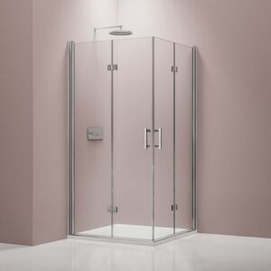 BERNSTEIN - Paroi de douche accès d'angle porte pliante, en verre NANO, EX213, 80 x 80 x 195cm, sans receveur de douche - Publicité BERNSTEIN - Paroi de douche accès d'angle porte pliante, en verre NANO, EX213, 80 x 80 x 195cm, sans receveur de douche - Publicité