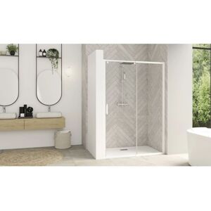 Parois De Douche Smart Design Coulissant 137-150cm Profilé Blanc Avec Verre Transparent Kinedo Pa9215btne - Publicité Parois De Douche Smart Design Coulissant 137-150cm Profilé Blanc Avec Verre Transparent Kinedo Pa9215btne - Publicité