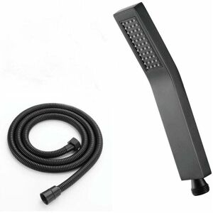 BASETBL Pommeau De Douche Noir Avec Tuyau Et Support Ensemble De Douche À Main Mural En Laiton Pommeau De Douche À Économie D'Eau Avec Buses Anti-calcaire - Publicité BASETBL Pommeau De Douche Noir Avec Tuyau Et Support Ensemble De Douche À Main Mural En Laiton Pommeau De Douche À Économie D'Eau Avec Buses Anti-calcaire - Publicité