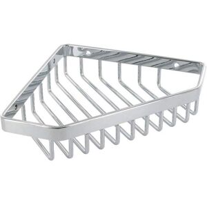 Porte accessoires d'angle - Matériau : Inox - Décor : Chromé - Hauteur : 40 mm - Profondeur : 165 mm - Largeur : 165 mm Tcasystem Chromé - Publicité