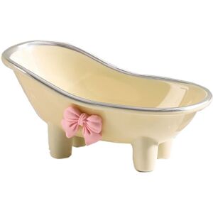 OEM Porte-savon Décoratif En Forme De Baignoire Mini - Design Avec Noeud Papillon Argenté, Plateau Drainant En Plastique Pour Salle De Bain Ou Cuisine - Publicité OEM Porte-savon Décoratif En Forme De Baignoire Mini - Design Avec Noeud Papillon Argenté, Plateau Drainant En Plastique Pour Salle De Bain Ou Cuisine - Publicité