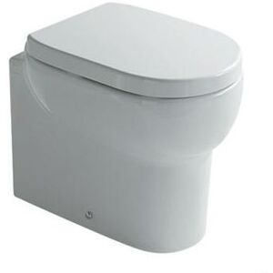 CAESAROO Cuvette wc à poser 35x55xH42 cm en céramique Galassia M2 Blanc - Publicité