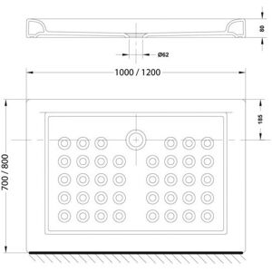 Receveur À Poser Polo 100x80x8cm Rectangulaire Blanc - Roca - Wmt1ca11z000001 - Publicité Receveur À Poser Polo 100x80x8cm Rectangulaire Blanc - Roca - Wmt1ca11z000001 - Publicité