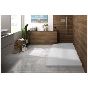 Kinedo - Receveur Kinerock Evo Aspect Minéral Blanc 150x90 Rd9025 - Publicité Kinedo - Receveur Kinerock Evo Aspect Minéral Blanc 150x90 Rd9025 - Publicité