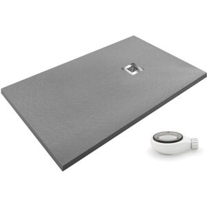 Pdd - Receveur De Douche Extra Plat Airstone Eco Gris Ral 7037 70x120 - Publicité Pdd - Receveur De Douche Extra Plat Airstone Eco Gris Ral 7037 70x120 - Publicité