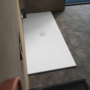 Kinedo - Receveur Kinemoon Style Texture Pierre Lunaire Blanc 160x80 Bonde Centrale Rd776 - Publicité Kinedo - Receveur Kinemoon Style Texture Pierre Lunaire Blanc 160x80 Bonde Centrale Rd776 - Publicité