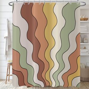 TOIVIZE Rideau De Douche Imprimé 180x180 Cm Polyester Imperméable Lavable - Publicité TOIVIZE Rideau De Douche Imprimé 180x180 Cm Polyester Imperméable Lavable - Publicité