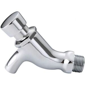 OEM Robinet Mural À Un Trou À Fermeture Automatique - Économiseur D'Eau Froide En Cuivre - Pour Toilettes Publiques - Robinet De Retard - Pour Salle De Bain, Jardin, Terrasse, Évier - Chrome Poli - Publicité OEM Robinet Mural À Un Trou À Fermeture Automatique - Économiseur D'Eau Froide En Cuivre - Pour Toilettes Publiques - Robinet De Retard - Pour Salle De Bain, Jardin, Terrasse, Évier - Chrome Poli - Publicité