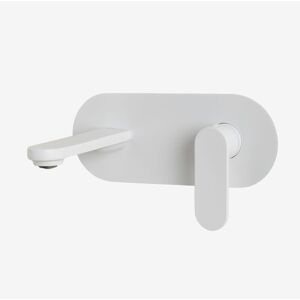 Sklum - Robinet D'Évier Encastré En Laiton Alameda Blanc - Publicité Sklum - Robinet D'Évier Encastré En Laiton Alameda Blanc - Publicité