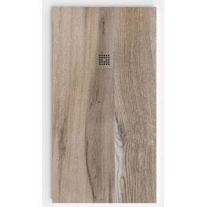 Varobath - Receveur De Douche 3d 80x140 - Modèle Robletortora Effet Bois - Publicité Varobath - Receveur De Douche 3d 80x140 - Modèle Robletortora Effet Bois - Publicité