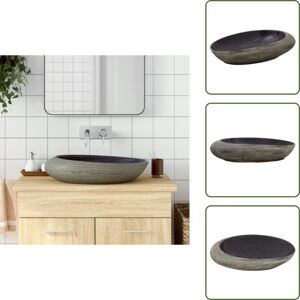 VIDAXL Vasque À Poser Violet Et Gris Ovale 59x40x14 Cm Céramique - Lavabo Design - Lavabo Céramique - Lavabo Suspendu - Meuble Lavabo - Évier Salle De Bain - Publicité VIDAXL Vasque À Poser Violet Et Gris Ovale 59x40x14 Cm Céramique - Lavabo Design - Lavabo Céramique - Lavabo Suspendu - Meuble Lavabo - Évier Salle De Bain - Publicité