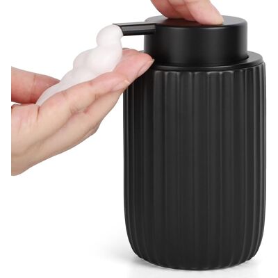 GRASSLIN Distributeur Savon Mousse, 320ml Flacon Mousseur Vide, Distributeur Gel Douche Avec Tête De Pompe, Accessoires Salle De Bain (noir)'noir - Noir - Mousse 320ml'noir - Noir - Mousse'320ml - Publicité GRASSLIN Distributeur Savon Mousse, 320ml Flacon Mousseur Vide, Distributeur Gel Douche Avec Tête De Pompe, Accessoires Salle De Bain (noir)'noir - Noir - Mousse 320ml'noir - Noir - Mousse'320ml - Publicité