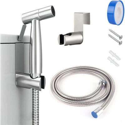 Melissa Pulvérisateur De Toilette,kit Douchette Wc Acier Inoxydable, Pression D'Eau Réglable Douchette De Toilette, Douchette Bidet Pour Les Soins Personnels/nettoyage Des Toilettes - Publicité Melissa Pulvérisateur De Toilette,kit Douchette Wc Acier Inoxydable, Pression D'Eau Réglable Douchette De Toilette, Douchette Bidet Pour Les Soins Personnels/nettoyage Des Toilettes - Publicité