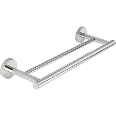 GRASSLIN 1 Porte-serviettes Double Barres, Acier Inoxydable Sus304, Finition Chrome Poli, Fixation Murale, Salle De Bain - Publicité GRASSLIN 1 Porte-serviettes Double Barres, Acier Inoxydable Sus304, Finition Chrome Poli, Fixation Murale, Salle De Bain - Publicité