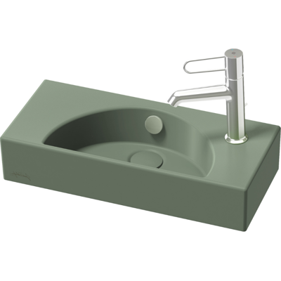Lave-mains Compact 50 Cm Jacob Delafon Odéon Rive Gauche 1 Trou De Robinetterie À Droite Kaki Satiné - Publicité Lave-mains Compact 50 Cm Jacob Delafon Odéon Rive Gauche 1 Trou De Robinetterie À Droite Kaki Satiné - Publicité