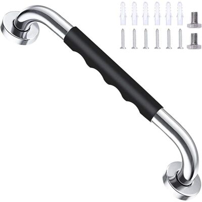 MOXIE Baignoire De Sécurité Noir 40cm, Antidérapant, Barre D'Appui En Acier Inox Murale, Pour Salle De Bains Wc Manche Pour Enfants/personnes Agées - Publicité MOXIE Baignoire De Sécurité Noir 40cm, Antidérapant, Barre D'Appui En Acier Inox Murale, Pour Salle De Bains Wc Manche Pour Enfants/personnes Agées - Publicité