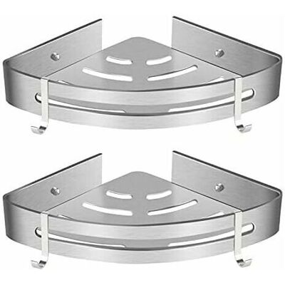 MOXIE Etagère De Douche D’angle, Etagère De Salle De Bain Sans Forage Panier Rangement Douche Aluminium Murale Adhésive Serviteur De Douche Organiseur Pour Shampoing(triangle, 2 Pièces) - Publicité MOXIE Etagère De Douche D’angle, Etagère De Salle De Bain Sans Forage Panier Rangement Douche Aluminium Murale Adhésive Serviteur De Douche Organiseur Pour Shampoing(triangle, 2 Pièces) - Publicité