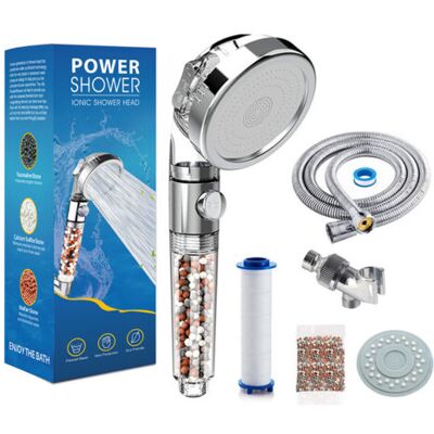ABYSSE Pommeau De Douche Filtrant À Main, Filtre De Douche À Économie D'Eau, Soulage Les Peaux Sèches Et Irritées, Élimine Le Chlore Et Le Fluor, Adoucit L'Eau Dure, Installation Facile (ensemble Complet) - Publicité ABYSSE Pommeau De Douche Filtrant À Main, Filtre De Douche À Économie D'Eau, Soulage Les Peaux Sèches Et Irritées, Élimine Le Chlore Et Le Fluor, Adoucit L'Eau Dure, Installation Facile (ensemble Complet) - Publicité