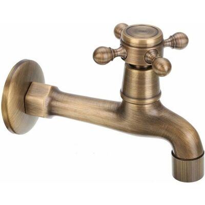 Scotch Robinet Mural Vintage À Eau Froide Pour Salle De Bain, Toilettes, Lavabo, Baignoire, Robinets En Laiton Pour Jardin, Terrasse, Serpillère, Piscine - Publicité Scotch Robinet Mural Vintage À Eau Froide Pour Salle De Bain, Toilettes, Lavabo, Baignoire, Robinets En Laiton Pour Jardin, Terrasse, Serpillère, Piscine - Publicité