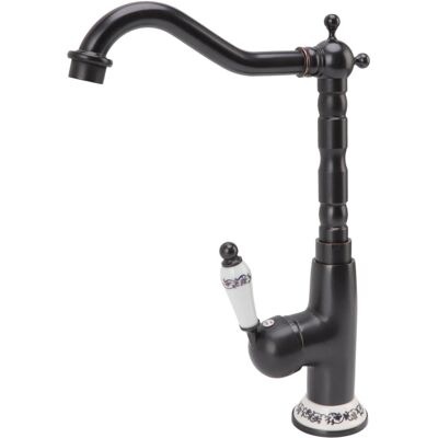 HEAT Robinet De Cuisine Antique, Style Rétro, Robinet Mitigeur Rotatif En Laiton Robuste Avec Valve En Porcelaine Et Bec Long, Pour Salle De Bain Ou Cuisine. Publicité HEAT Robinet De Cuisine Antique, Style Rétro, Robinet Mitigeur Rotatif En Laiton Robuste Avec Valve En Porcelaine Et Bec Long, Pour Salle De Bain Ou Cuisine. Publicité