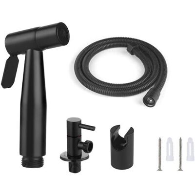 ABYSSE Pulvérisateur De Toilettes Pour Bidet Et De Toilettes En Acier Inoxydable, Kit De Pulvérisateur De Bidet, Pulvérisateur De Robinetterie Pulvérisateur De Wc (noir) - Publicité ABYSSE Pulvérisateur De Toilettes Pour Bidet Et De Toilettes En Acier Inoxydable, Kit De Pulvérisateur De Bidet, Pulvérisateur De Robinetterie Pulvérisateur De Wc (noir) - Publicité