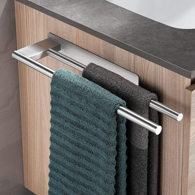 Generic Porte-serviettes Sans Perçage, À Double Barre, En Acier Inoxydable 304, À Deux Bras, Autoadhésif, Montage Mural, Pour Invités, Salle De Bain, Cuisine - Publicité Generic Porte-serviettes Sans Perçage, À Double Barre, En Acier Inoxydable 304, À Deux Bras, Autoadhésif, Montage Mural, Pour Invités, Salle De Bain, Cuisine - Publicité