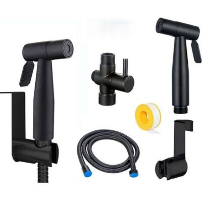 ABYSSE (noir)pulvérisateur De Toilettes Pour Bidet Et De Toilettes En Acier Inoxydable, Kit De Pulvérisateur De Bidet, Pulvérisateur De Robinetterie Pulvérisateur De Wc Shattaf - Publicité ABYSSE (noir)pulvérisateur De Toilettes Pour Bidet Et De Toilettes En Acier Inoxydable, Kit De Pulvérisateur De Bidet, Pulvérisateur De Robinetterie Pulvérisateur De Wc Shattaf - Publicité