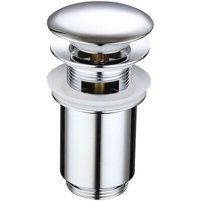 Vision Bonde De Lavabo Pop Up En Laiton, Système De Vidage Salle De Bain Avec Trop-plein, Argent,11.56.6cm - Publicité Vision Bonde De Lavabo Pop Up En Laiton, Système De Vidage Salle De Bain Avec Trop-plein, Argent,11.56.6cm - Publicité