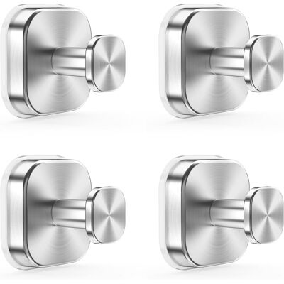 Generic 4 Pièces Crochets Ventouse Puissants – Crochet Sans Perçage, Crochet Mural En Inox Étanche, Porte Serviette Mural Pour Cuisine & Salle De Bain,argenté - Publicité Generic 4 Pièces Crochets Ventouse Puissants – Crochet Sans Perçage, Crochet Mural En Inox Étanche, Porte Serviette Mural Pour Cuisine & Salle De Bain,argenté - Publicité