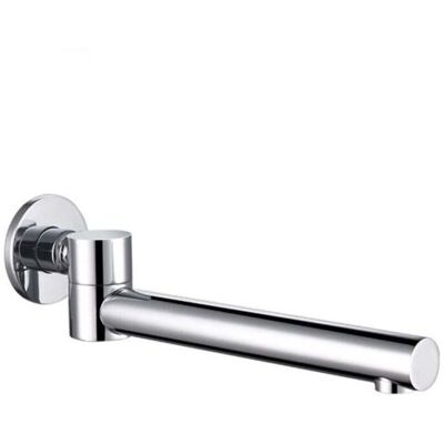 ABYSSE Bec De Baignoire Rotation À 180° Bec Déverseur Pour Baignoire Laiton Robinet De Buse Ronde Pliable Bec Bain Déverseur Mural Robinet De Bec Pour Baignoire, G1/2,chrome - Publicité ABYSSE Bec De Baignoire Rotation À 180° Bec Déverseur Pour Baignoire Laiton Robinet De Buse Ronde Pliable Bec Bain Déverseur Mural Robinet De Bec Pour Baignoire, G1/2,chrome - Publicité