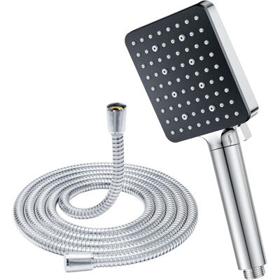 Melissa Pommeau De Douche Avec Tuyau 1.5 M, Yeaupe Pro Pomme Douche Economie Deau Avec 6 Modes, Filtre Pommeau Douche Carré (115 X 100 Mm), Douchette Douche Salle De Bain Haute Pression Anti Calcaire, Chromé - Publicité Melissa Pommeau De Douche Avec Tuyau 1.5 M, Yeaupe Pro Pomme Douche Economie Deau Avec 6 Modes, Filtre Pommeau Douche Carré (115 X 100 Mm), Douchette Douche Salle De Bain Haute Pression Anti Calcaire, Chromé - Publicité