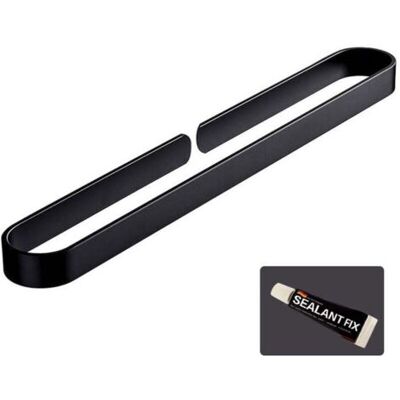 ABYSSE Porte-serviettes Noir De Salle De Bain, Porte-serviettes Mural En Forme De U, Anneau À Serviettes Collant, Porte-serviettes Non Percé, 40cm - Publicité ABYSSE Porte-serviettes Noir De Salle De Bain, Porte-serviettes Mural En Forme De U, Anneau À Serviettes Collant, Porte-serviettes Non Percé, 40cm - Publicité