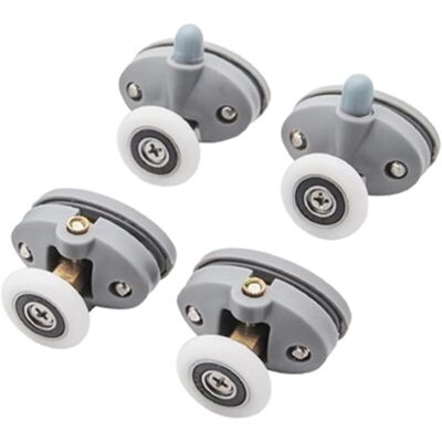 MOXIE Porte De Douche Roues Runner, Poulies En Plastique Abs Rouleaux De Portes Coulissantes Pour Roulettes De Douche Cabine Salle De Bain (color : 2pcs Up 2pcs Down, Size : 25mm) - Publicité MOXIE Porte De Douche Roues Runner, Poulies En Plastique Abs Rouleaux De Portes Coulissantes Pour Roulettes De Douche Cabine Salle De Bain (color : 2pcs Up 2pcs Down, Size : 25mm) - Publicité