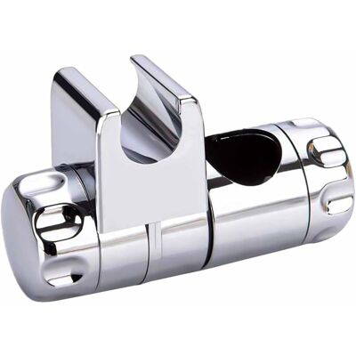 Melissa Support Douche À Main Remplaçable, Support Pommeau De Douche, Clamp Douchette Réglable De Salle De Bain Adapté 25mm À La Barre De Douche, 19-22mm À La Douchette, Abs Chromé - Publicité Melissa Support Douche À Main Remplaçable, Support Pommeau De Douche, Clamp Douchette Réglable De Salle De Bain Adapté 25mm À La Barre De Douche, 19-22mm À La Douchette, Abs Chromé - Publicité