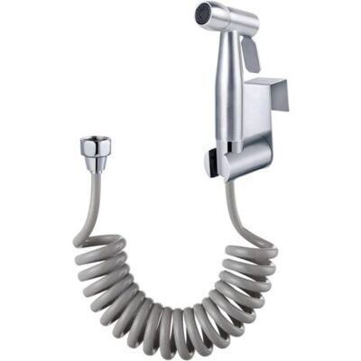 ABYSSE Pulvérisateur De Bidet Portable Avec Crochet Pour Réservoir D'Eau Et Tuyau De Douche Télescopique Flexible En Abs De 150 Cm Pour Salle De Bain, Douche, Nettoyage Des Couches, Bain Pour Animaux - Publicité ABYSSE Pulvérisateur De Bidet Portable Avec Crochet Pour Réservoir D'Eau Et Tuyau De Douche Télescopique Flexible En Abs De 150 Cm Pour Salle De Bain, Douche, Nettoyage Des Couches, Bain Pour Animaux - Publicité