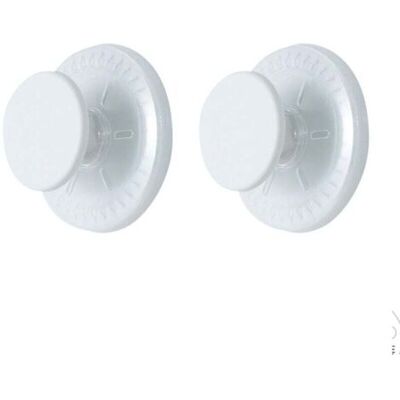 ABYSSE Crochets À Ventouse Robustes Pour Salle De Bain, Lot De 2, Crochets Ronds, Sans Perçage, Amovibles Et Sans Traces, Adaptés Au Carrelage, Aux Portes, Au Verre, À La Cuisine, À La Chambre, Blancs - Publicité ABYSSE Crochets À Ventouse Robustes Pour Salle De Bain, Lot De 2, Crochets Ronds, Sans Perçage, Amovibles Et Sans Traces, Adaptés Au Carrelage, Aux Portes, Au Verre, À La Cuisine, À La Chambre, Blancs - Publicité