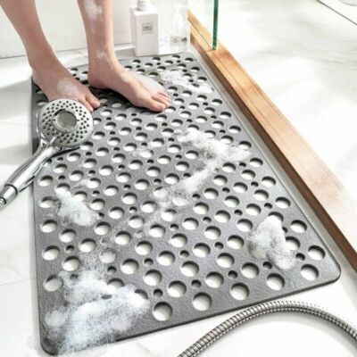 ABYSSE Tapis De Bain Antidérapant - Imperméable Et Anti-chute - Gris - 7038cm - Publicité ABYSSE Tapis De Bain Antidérapant - Imperméable Et Anti-chute - Gris - 7038cm - Publicité