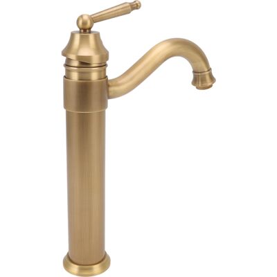 HEAT Robinet Mitigeur Haut En Cuivre Style Industriel Rétro, À Poignée Unique, Pour Lavabo Sur Plan De Travail, Salle De Bain Ou Hôtel. Publicité HEAT Robinet Mitigeur Haut En Cuivre Style Industriel Rétro, À Poignée Unique, Pour Lavabo Sur Plan De Travail, Salle De Bain Ou Hôtel. Publicité
