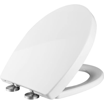 Melissa Abattant Wc Forme O, Cuvette Toilette Avec Frein De Chute, Lunette Wc Avec Fermeture En Douceur, Lunette De Toilette Blanche Universelle 44x 37 Cm - Publicité Melissa Abattant Wc Forme O, Cuvette Toilette Avec Frein De Chute, Lunette Wc Avec Fermeture En Douceur, Lunette De Toilette Blanche Universelle 44x 37 Cm - Publicité