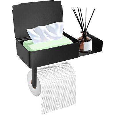 Generic Porte Papier Toilette, Porte Rouleau Papier Toilette E Avec Boîte À Mouchoirs Support Papier Sans Percage Rouleau Auto-adhésif Pour Salle De Bain - Publicité Generic Porte Papier Toilette, Porte Rouleau Papier Toilette E Avec Boîte À Mouchoirs Support Papier Sans Percage Rouleau Auto-adhésif Pour Salle De Bain - Publicité