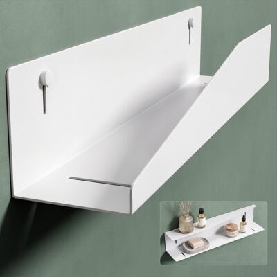 Mai & Mai Étagère Murale De Rangement En Acier Carbone Support Rangement Au Mur Étagère Douche À Poser Pour Salle De Bain Cuisine Chambre Blanc 500x100x100 Mm Reglo-15 - Publicité Mai & Mai Étagère Murale De Rangement En Acier Carbone Support Rangement Au Mur Étagère Douche À Poser Pour Salle De Bain Cuisine Chambre Blanc 500x100x100 Mm Reglo-15 - Publicité