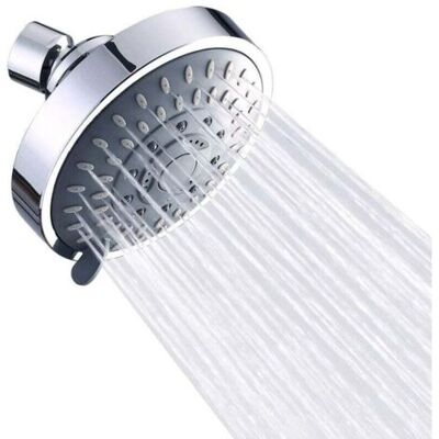 ABYSSE Tête De Douche, Pommeau De Douche Fixe, Pomme De Douche Anti Calcaire, Tete De Douche Haute Pression, Pommeau De Douche Pluie À Économie D'Eau Ajustable 5 Réglages, 2,5 Gpm - Publicité ABYSSE Tête De Douche, Pommeau De Douche Fixe, Pomme De Douche Anti Calcaire, Tete De Douche Haute Pression, Pommeau De Douche Pluie À Économie D'Eau Ajustable 5 Réglages, 2,5 Gpm - Publicité