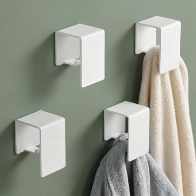Mai & Mai Porte-serviettes Mural En Acier Au Carbone Support Douche À Susprendre Avec 4 Crochets Cachés Accroche Serviettes Pour Salle De Bain Cuisine Blanc Sablé 6×4×4 Cm Tavrin-01 - Publicité Mai & Mai Porte-serviettes Mural En Acier Au Carbone Support Douche À Susprendre Avec 4 Crochets Cachés Accroche Serviettes Pour Salle De Bain Cuisine Blanc Sablé 6×4×4 Cm Tavrin-01 - Publicité